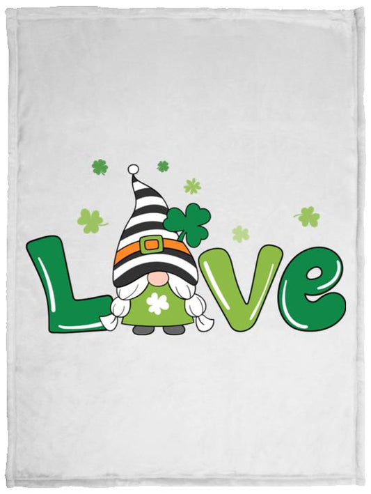 clover love gnome VPS Cozy Plush Fleece Blanket - 30x40