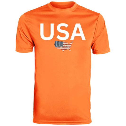 USA states flag CLOSEOUT - 791 Youth Moisture-Wicking Tee