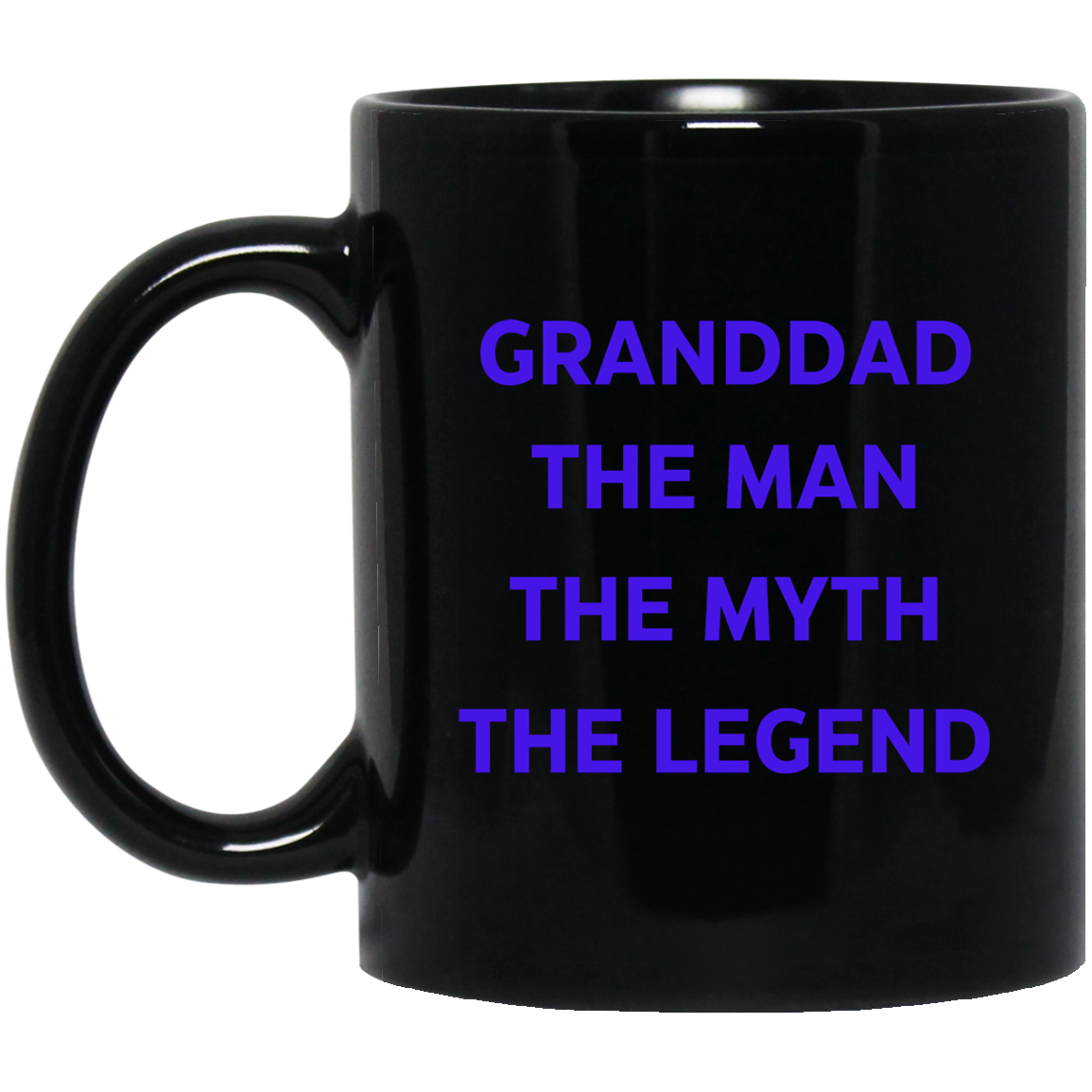 GRANDDAD THE MAN BM11OZ 11 oz. Black Mug