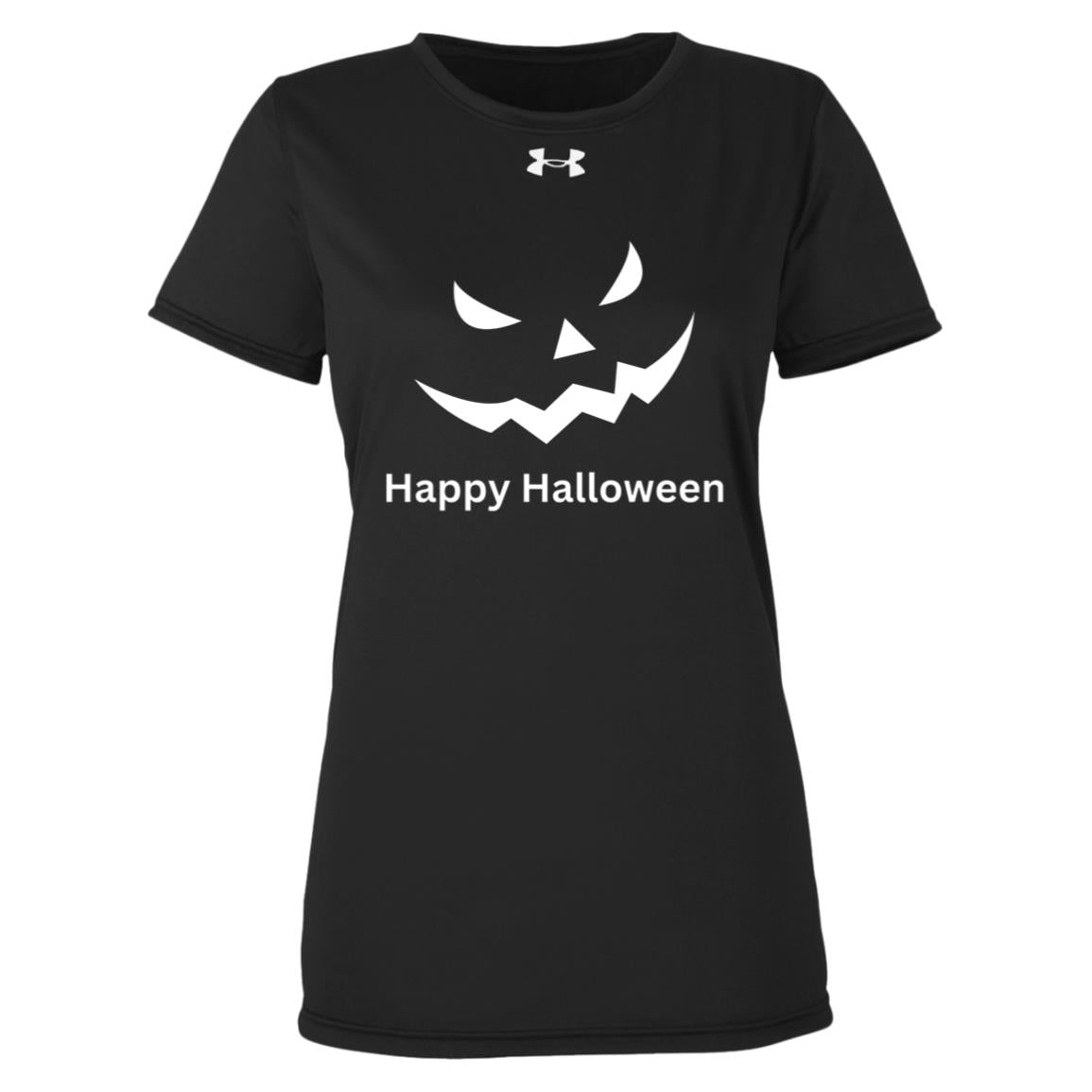 Scary Black Jack o' Lantern 1376847 Under Armour Womens Team Tech Tee