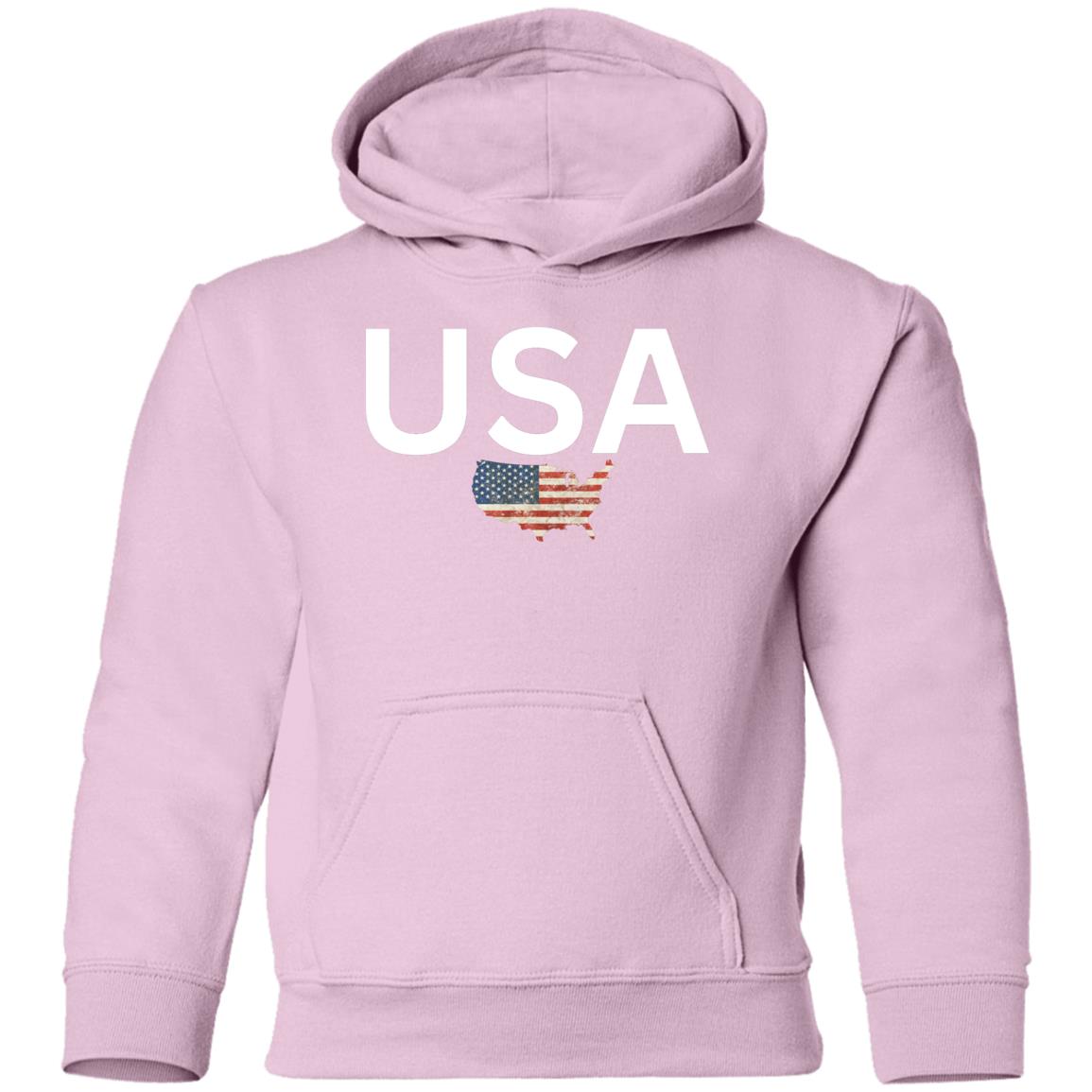 USA states flag G185B Youth Pullover Hoodie