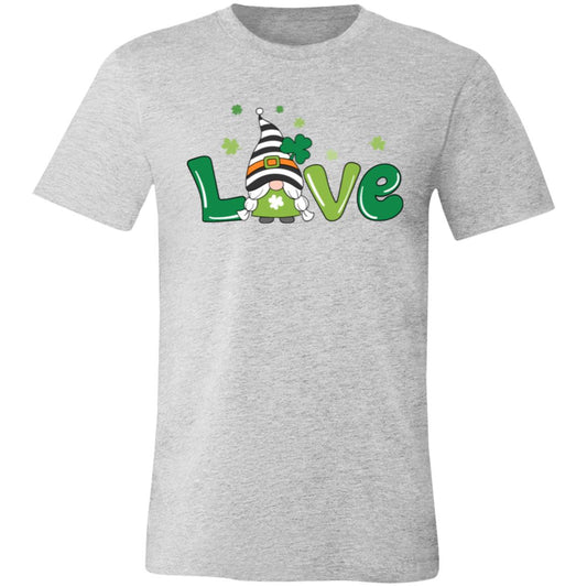 clover love gnome 3001C Unisex Jersey Short-Sleeve T-Shirt