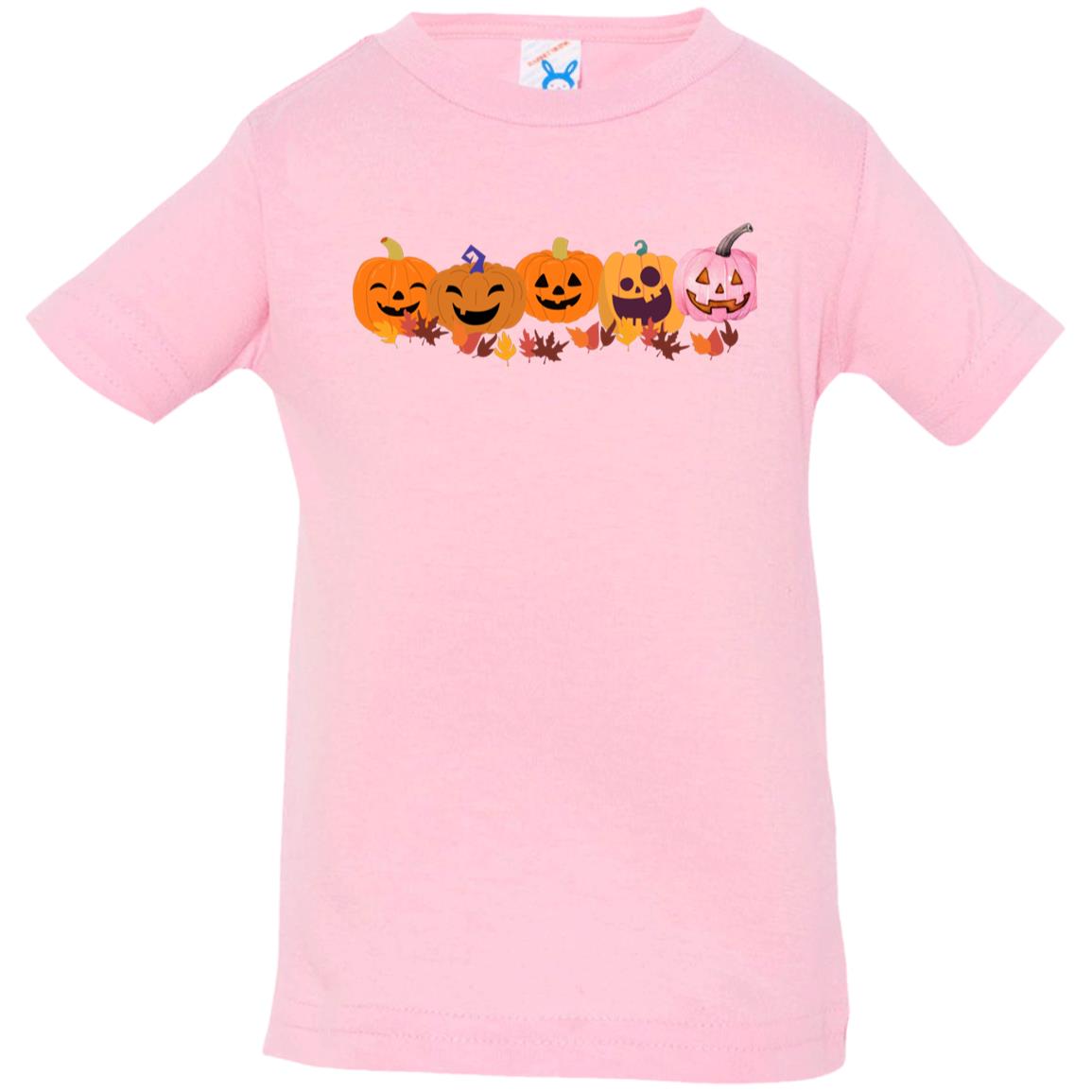 Jack 0 Lanterns in a Row -- Infant Jersey T-Shirt