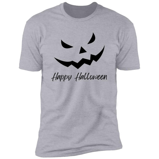 Scary Jack O Lantern Face --  Premium Short Sleeve T-Shirt