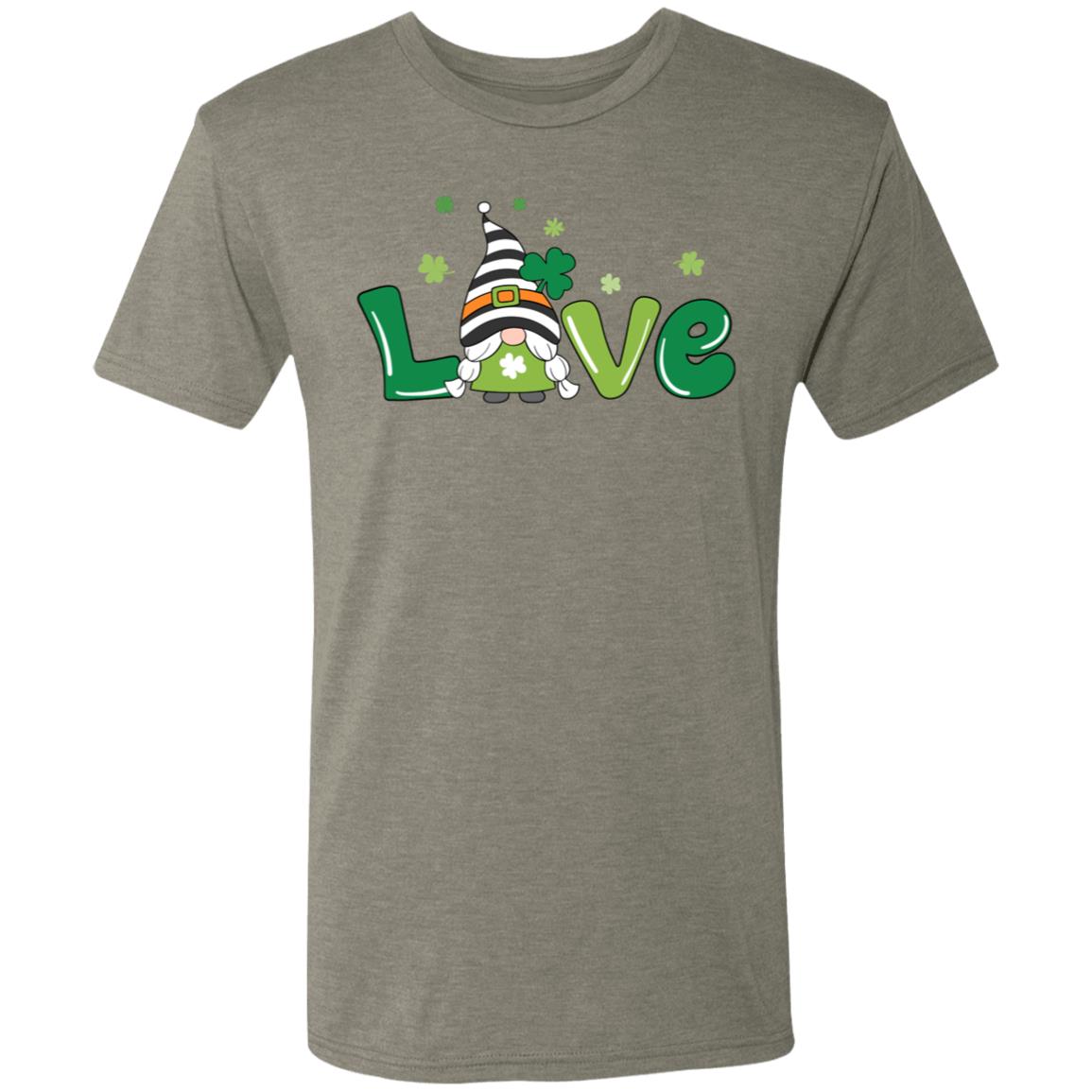 clover love gnome NL6010 Men's Triblend T-Shirt