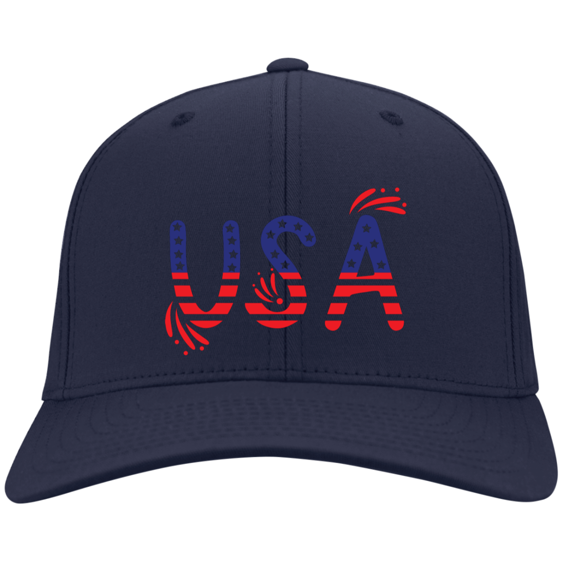 Flag USA C813 Embroidered Flex Fit Twill Baseball Cap