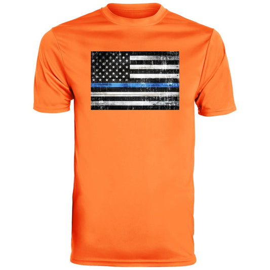 American Flag -- Police -- CLOSEOUT -- Men's Moisture-Wicking Tee