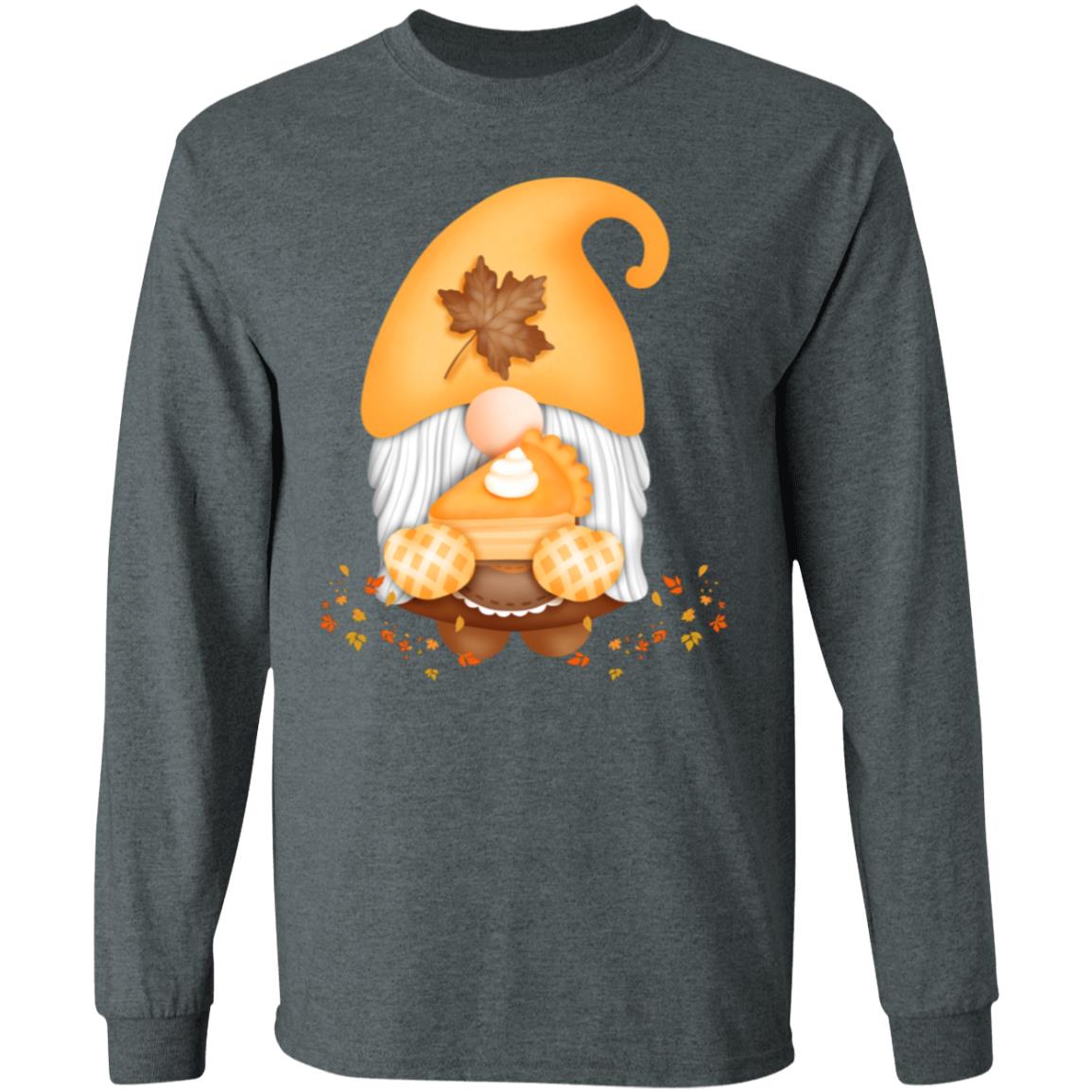 Gnome Pumpkin Pie G540 LS T-Shirt 5.3 oz.