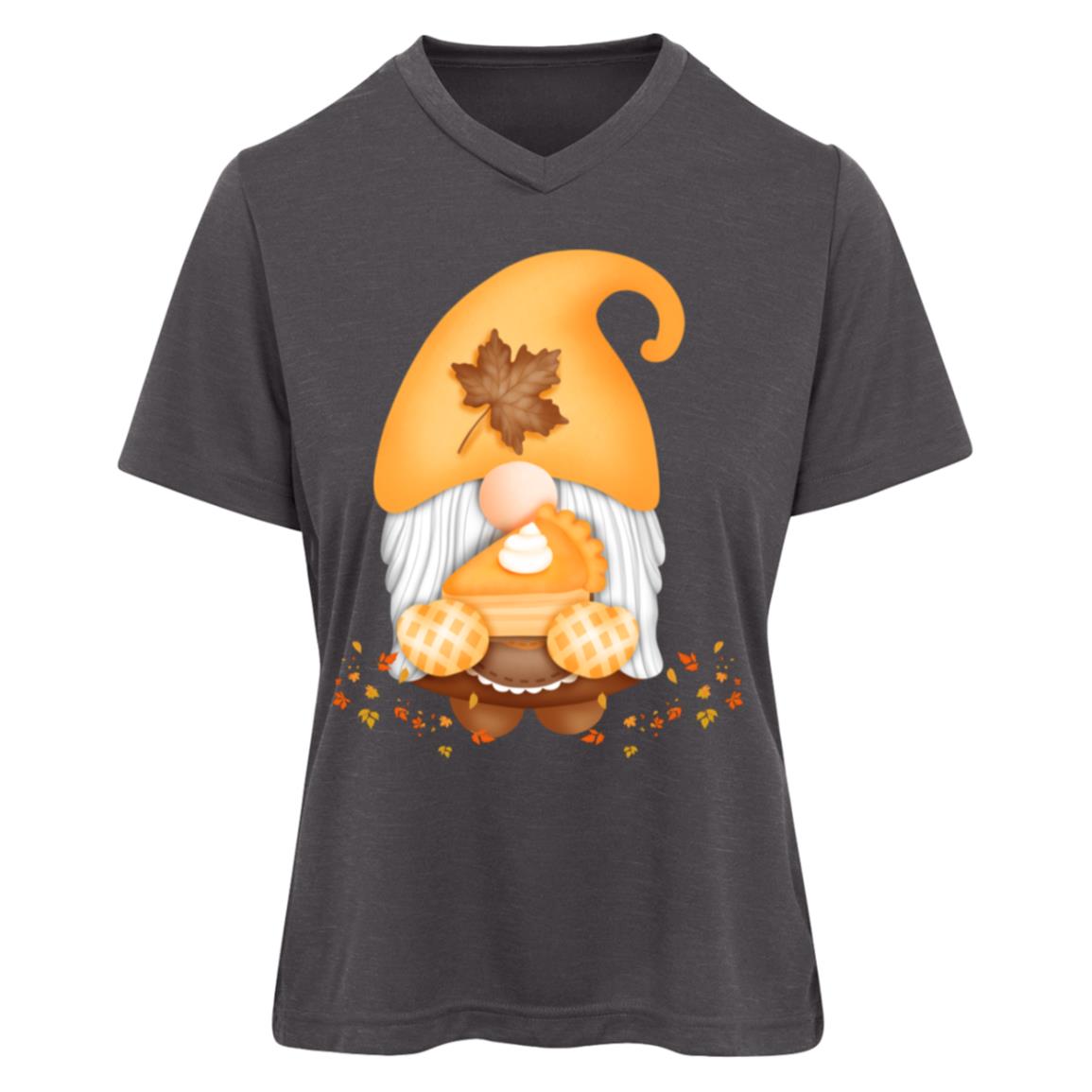 Gnome Pumpkin Pie TT11HW Team 365 Womens Sonic Heather Tee