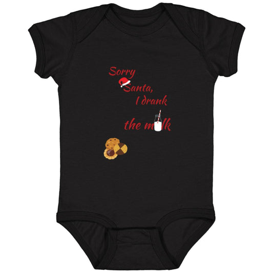 Sorry Santa, I drank the milk 4424 Infant Fine Jersey Bodysuit