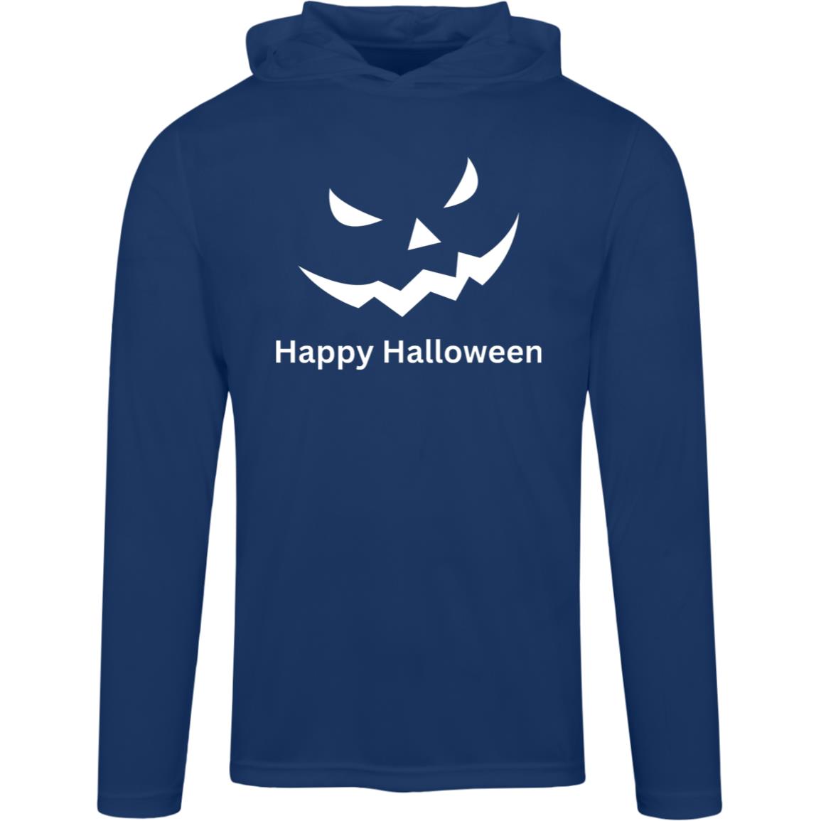 Scary Black Jack o' Lantern TT41 Team 365 Mens Zone Hooded Tee