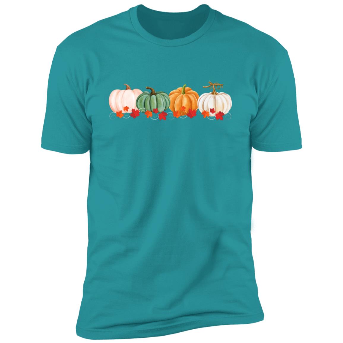 Pumpkins in a Row NL3600 Premium Short Sleeve T-Shirt