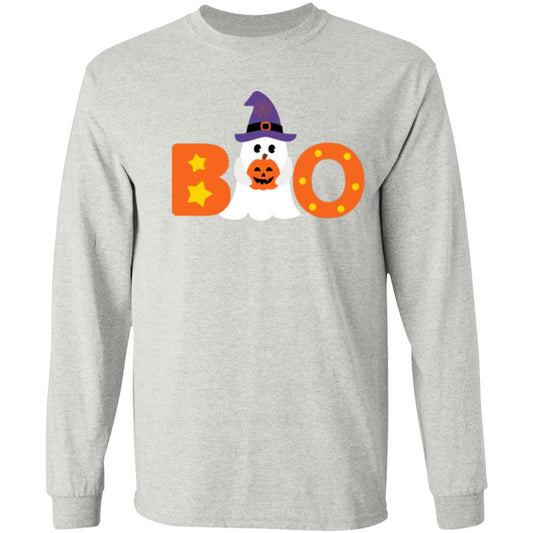 BOO Ghost -- LS T-Shirt 5.3 oz.