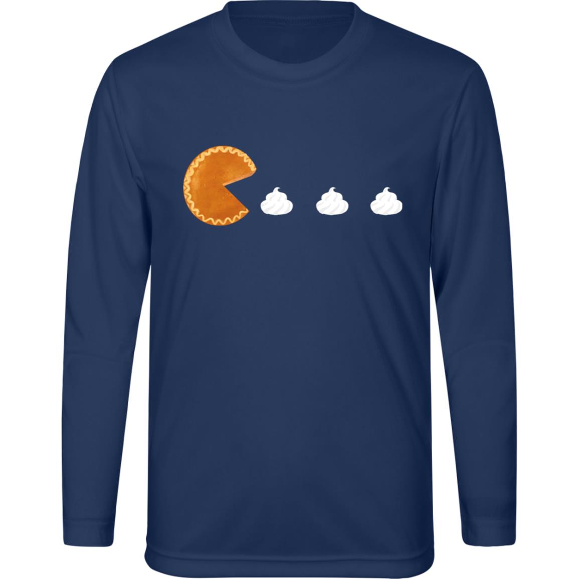 Pumpkin Pac Man -- Kids Zone Long Sleeve Tee