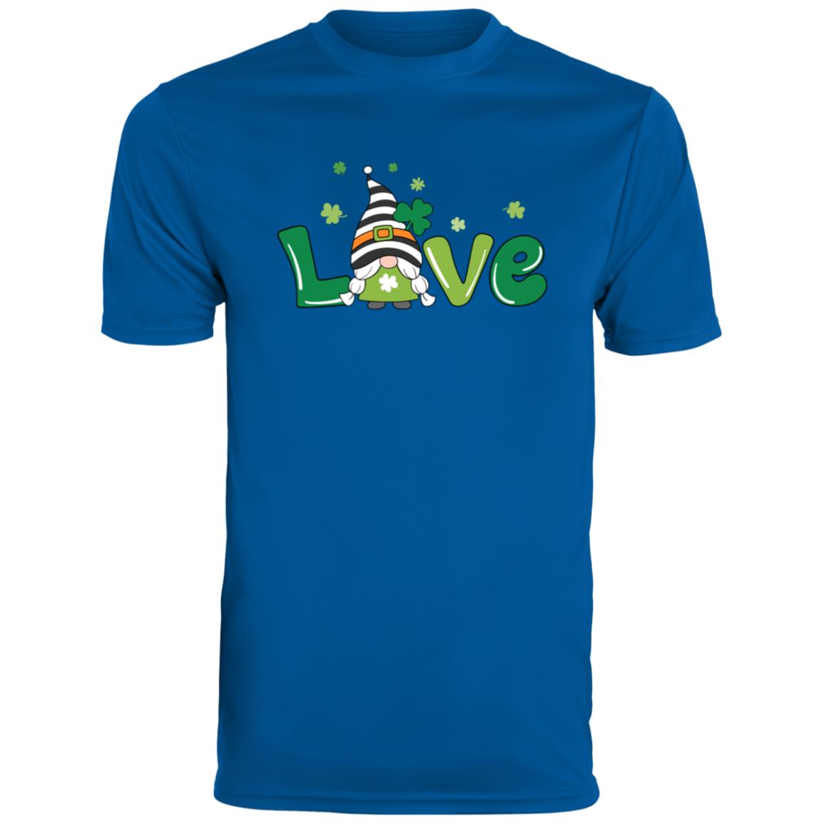 clover love gnome 790 Men's Moisture-Wicking Tee