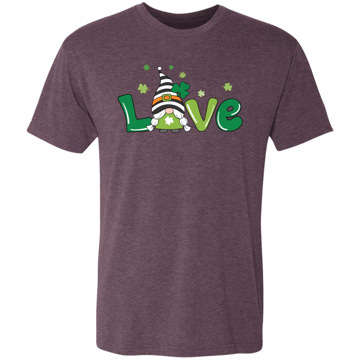 clover love gnome NL6010 Men's Triblend T-Shirt