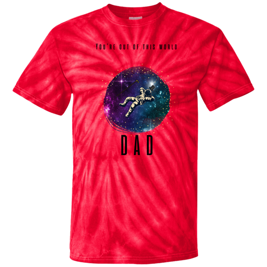 100 % Cotton Tie Dye T-Shirt -- Dad Out of this World