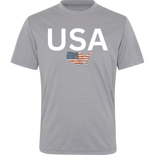 USA states flag TT11HY Team 365 Kids Sonic Heather Tee