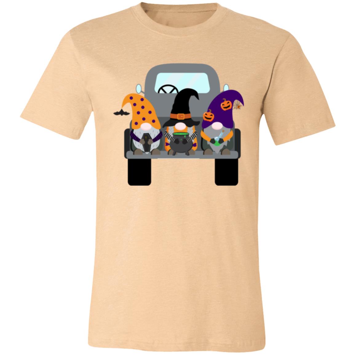 Halloween Gnomes in a Truck 3001C Unisex Jersey Short-Sleeve T-Shirt