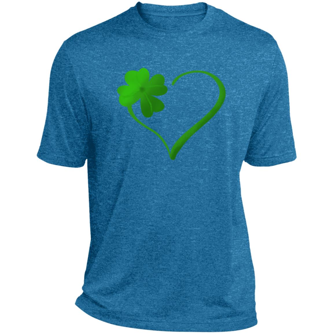 clover heart ST360 Heather Performance Tee