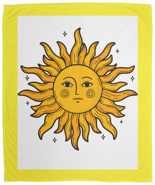 Sun T-shirt (1) VPM Cozy Plush Fleece Blanket - 50x60