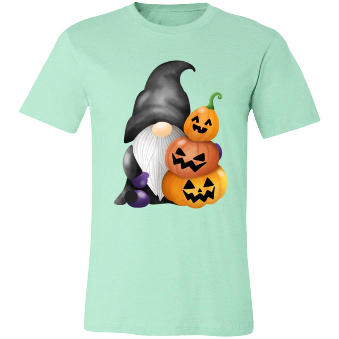 Gnome wJack o' Lanterns 3001C Unisex Jersey Short-Sleeve T-Shirt