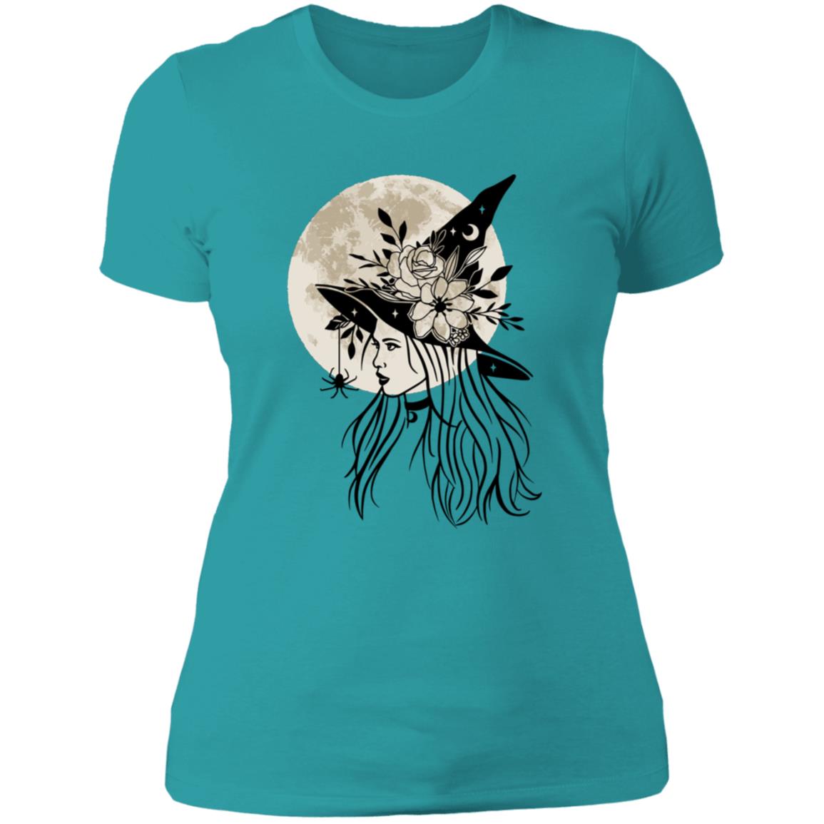 Witchy Moon -- Ladies' Boyfriend T-Shirt