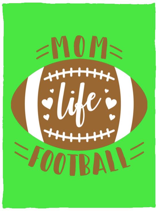 Football My Life VPS Cozy Plush Fleece Blanket - 30x40