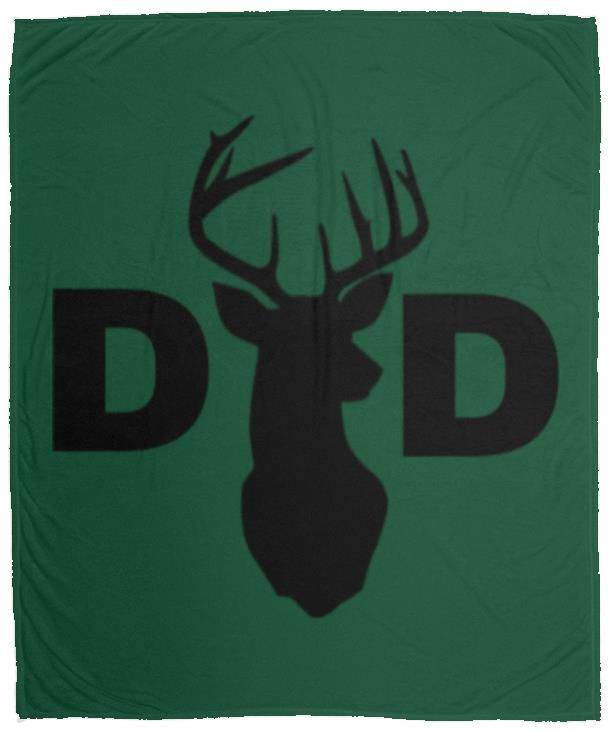 Dad Deer Dad hat VPM Cozy Plush Fleece Blanket - 50x60