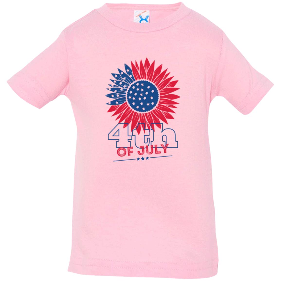 4th of July Sunflower -- Infant Jersey T-Shirt