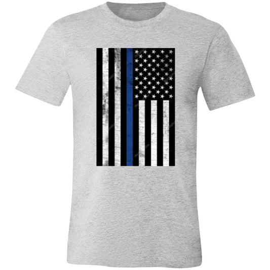 American Flag -- Police -- Unisex Jersey Short-Sleeve T-Shirt