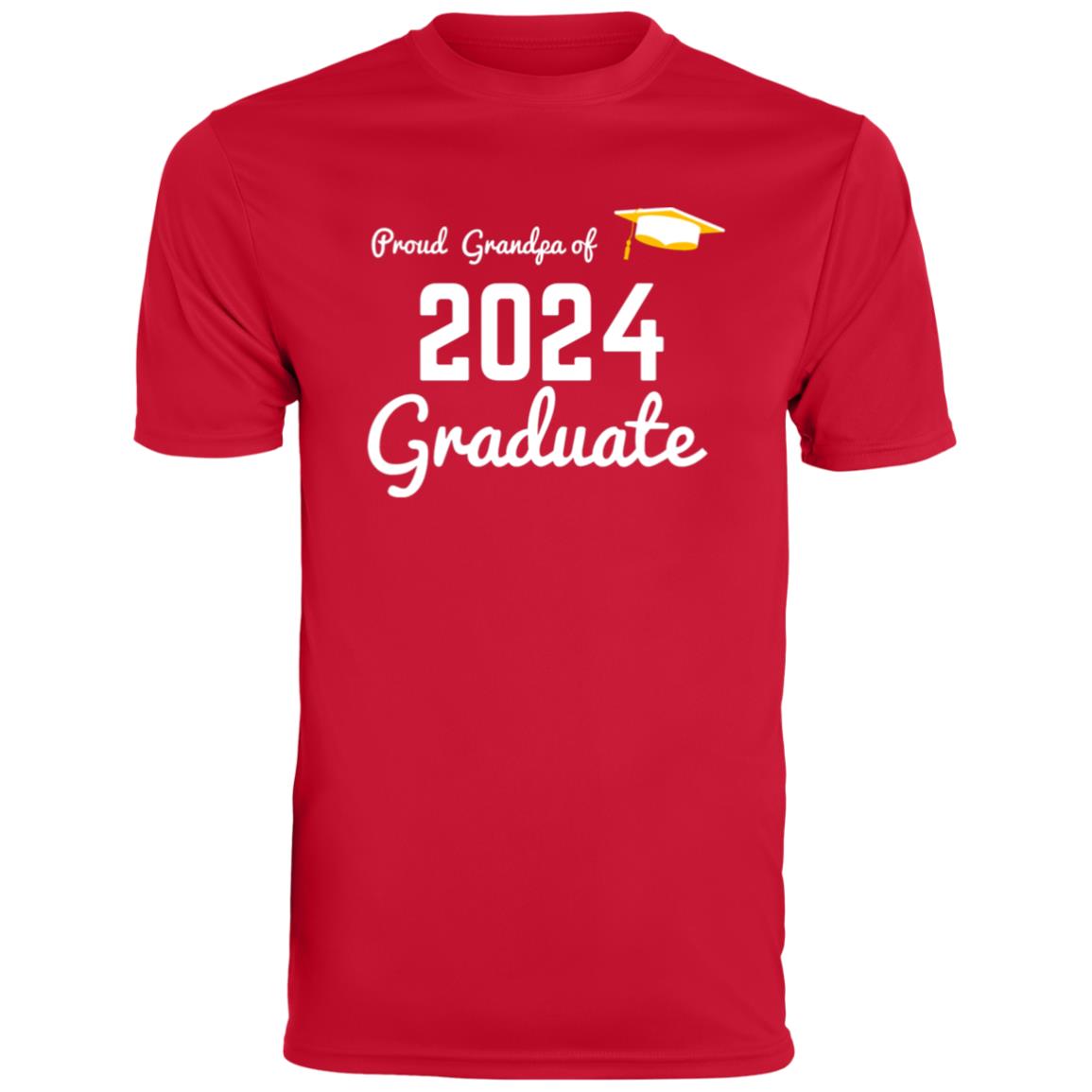 Proud Grandpa -- Graduate 2024 -- Men's Moisture-Wicking Tee