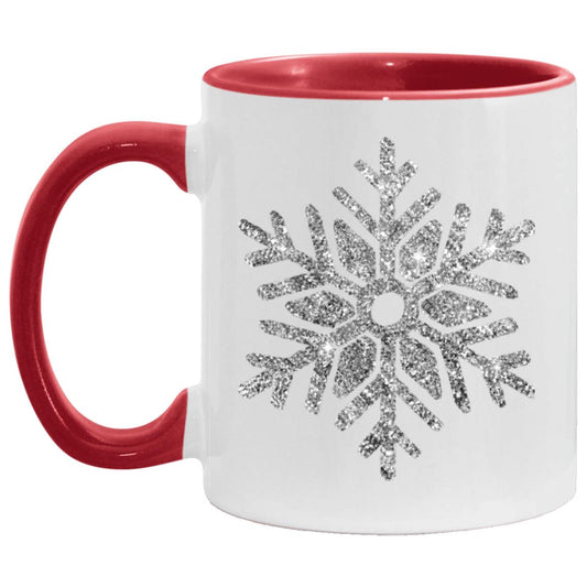 Sliver Snowflake AM11OZ 11oz Accent Mug