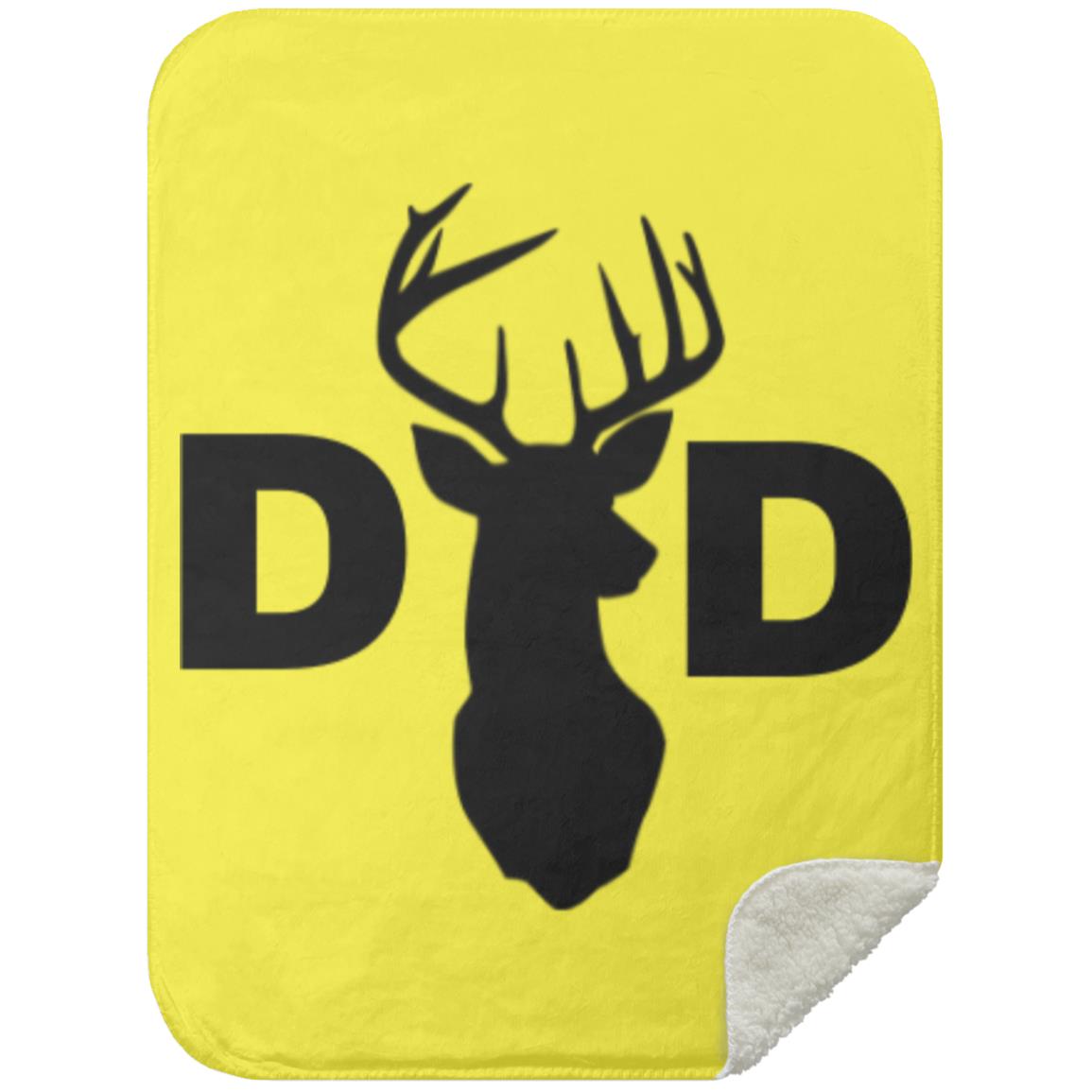 Dad Deer Dad hat MSHS Premium Sherpa Blanket 30x40