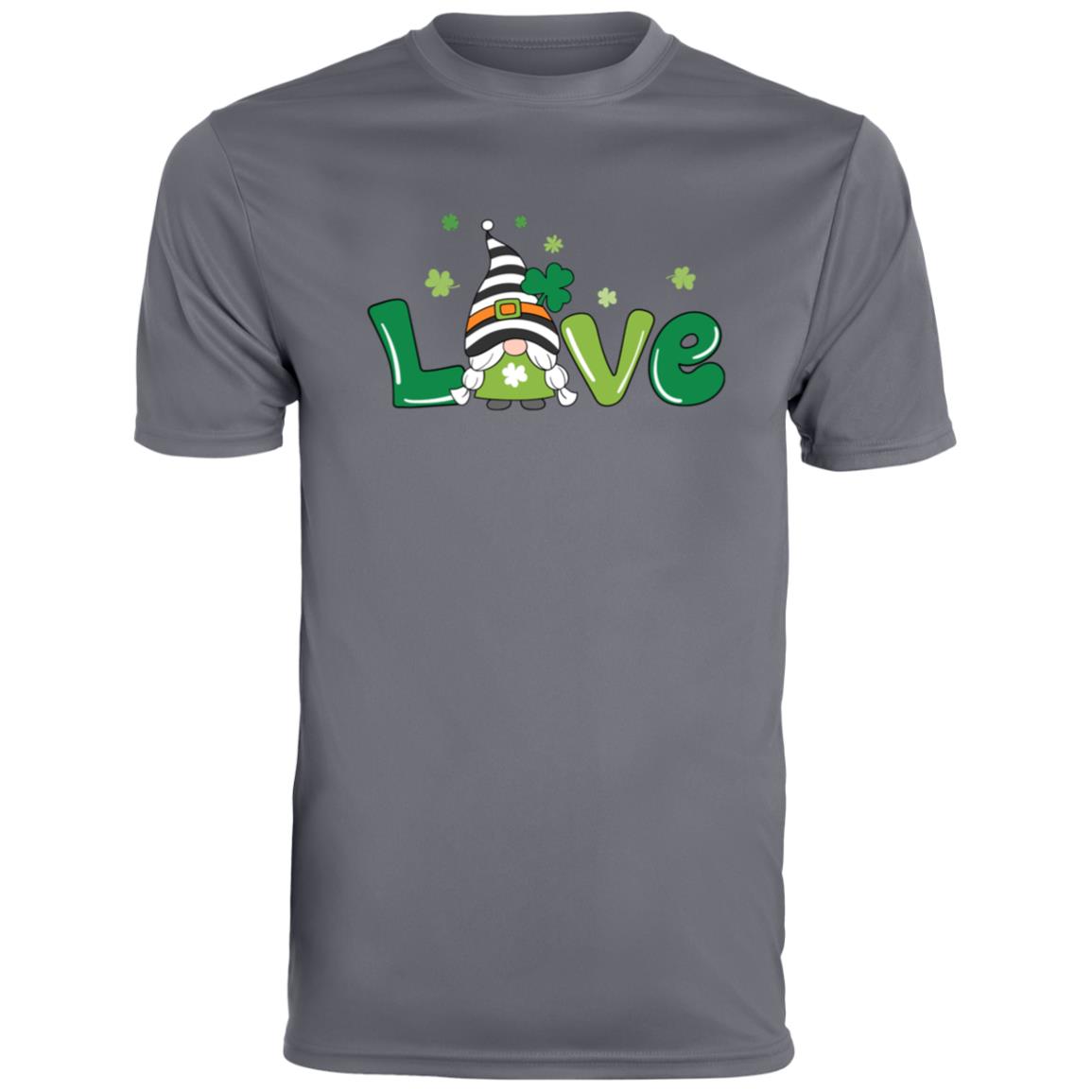 clover love gnome 790 Men's Moisture-Wicking Tee