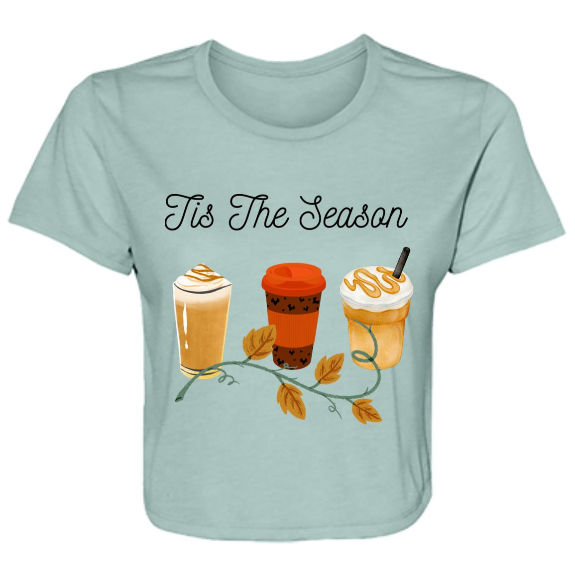 Tis The Season -- Ladies' Flowy Cropped Tee