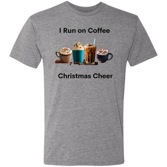 I Run on Coffee Black --  Men's Triblend T-Shirt