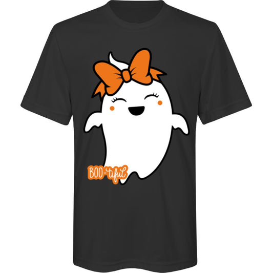 Boo-tiful Ghost with Bow -- Team 365 Kids Zone Tee