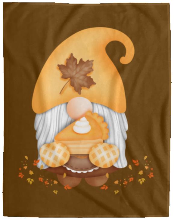 Gnome Pumpkin Pie VPL Cozy Plush Fleece Blanket - 60x80