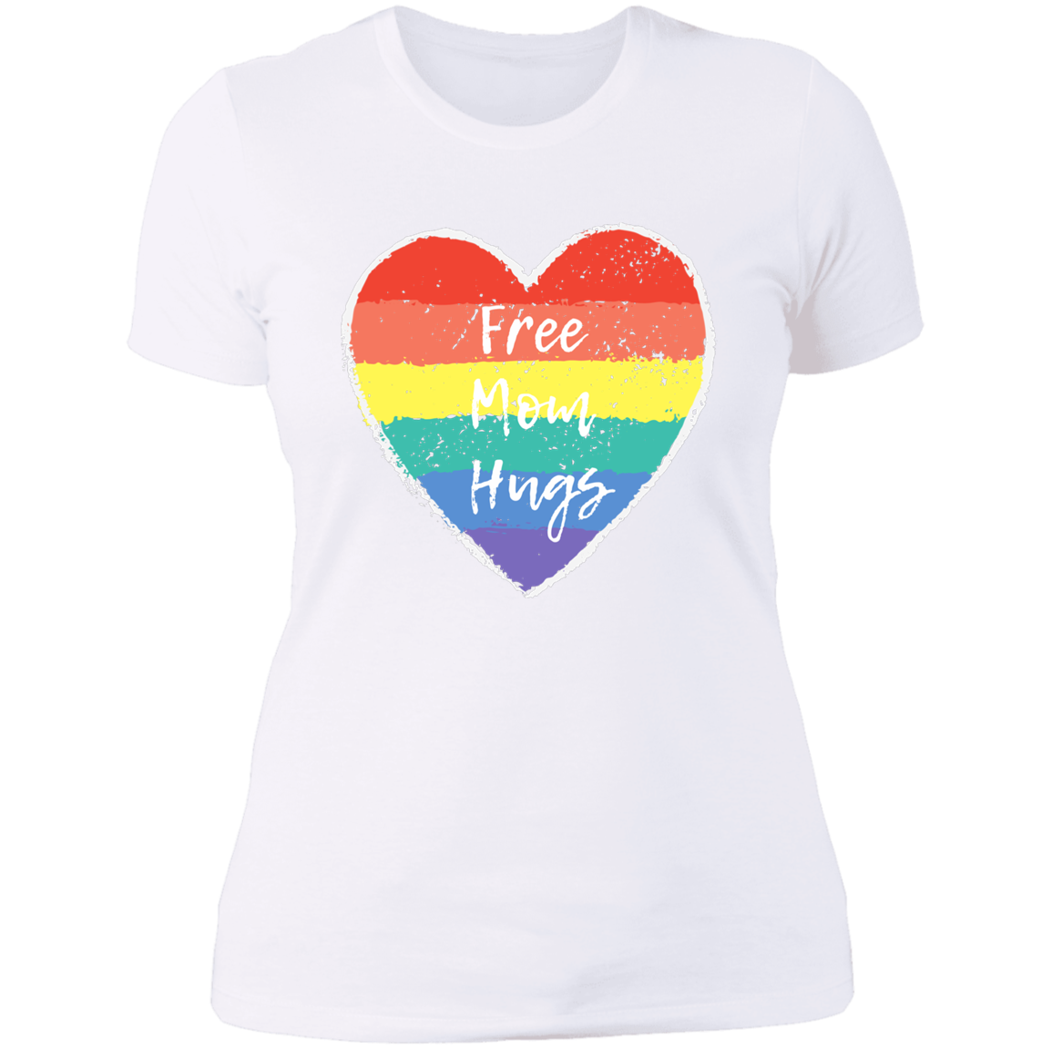 Free Mom Hugs -- Ladies' Boyfriend T-Shirt