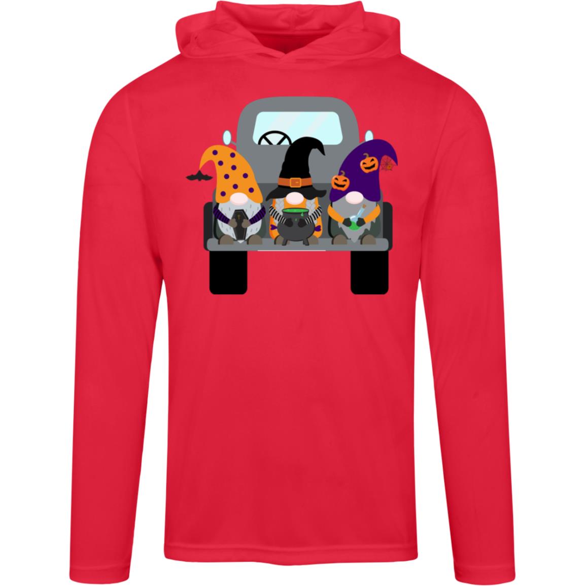 Halloween Gnomes in a Truck TT41 Team 365 Mens Zone Hooded Tee