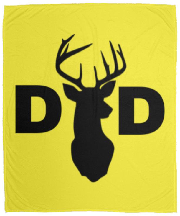 Dad Deer Dad hat VPM Cozy Plush Fleece Blanket - 50x60