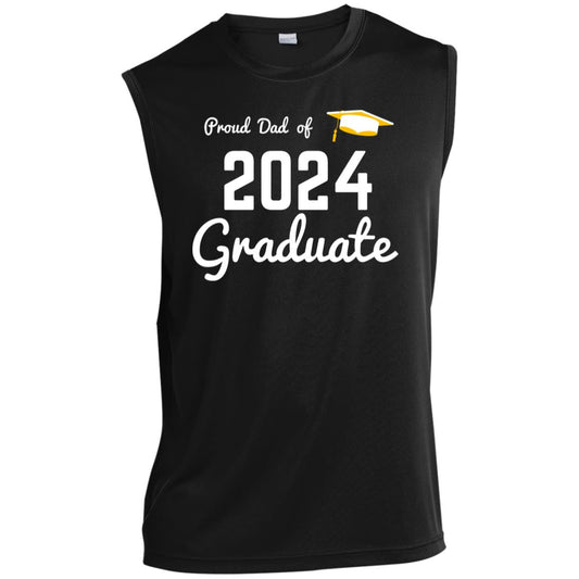 Proud Dad -- Graduate 2024 -- Men’s Sleeveless Performance Tee