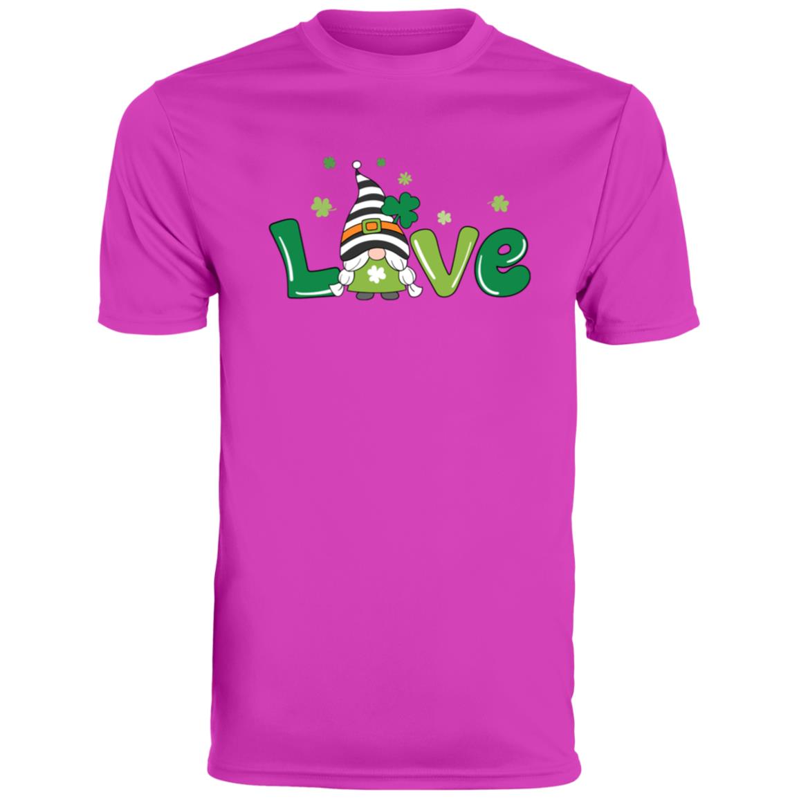 clover love gnome 790 Men's Moisture-Wicking Tee