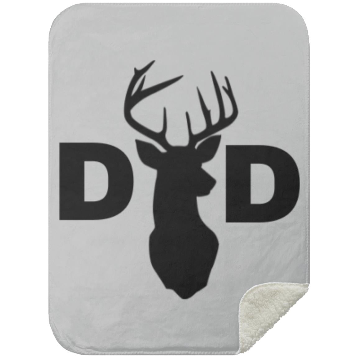 Dad Deer Dad hat MSHS Premium Sherpa Blanket 30x40