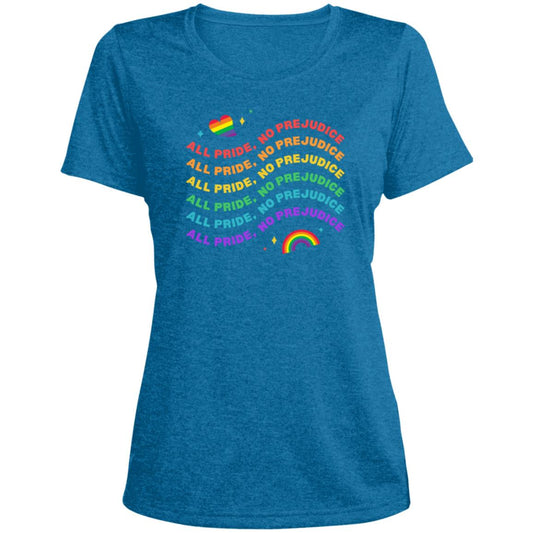 All Pride No Prejudice -- CLOSEOUT -- Ladies' Heather Scoop Neck Performance Tee