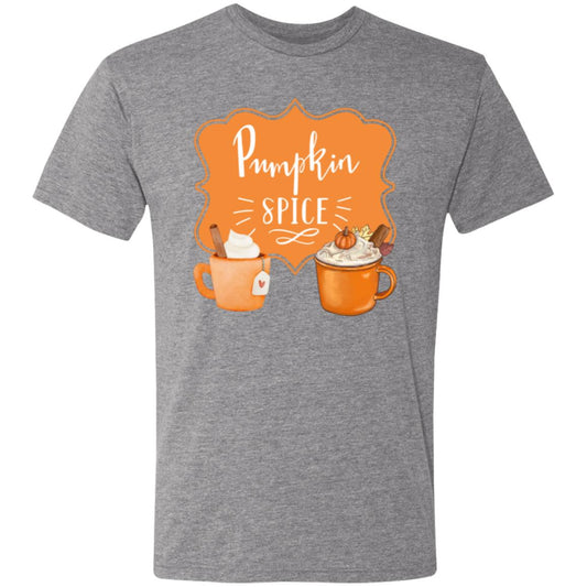 Pumpkin Spice Latte Orange -- Men's Triblend T-Shirt