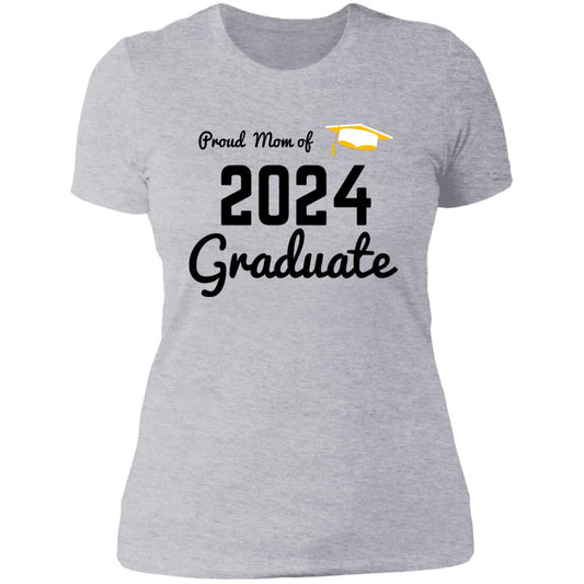 Proud Mom -- 2024 Graduate -- Ladies' Boyfriend T-Shirt