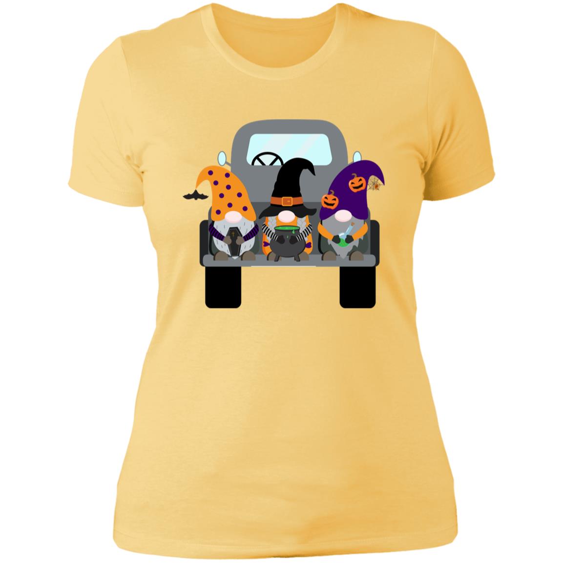 Halloween Gnomes in a Truck NL3900 Ladies' Boyfriend T-Shirt