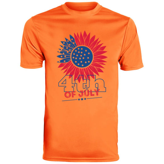 4th of July Sunflower -- CLOSEOUT -- Youth Moisture-Wicking Tee